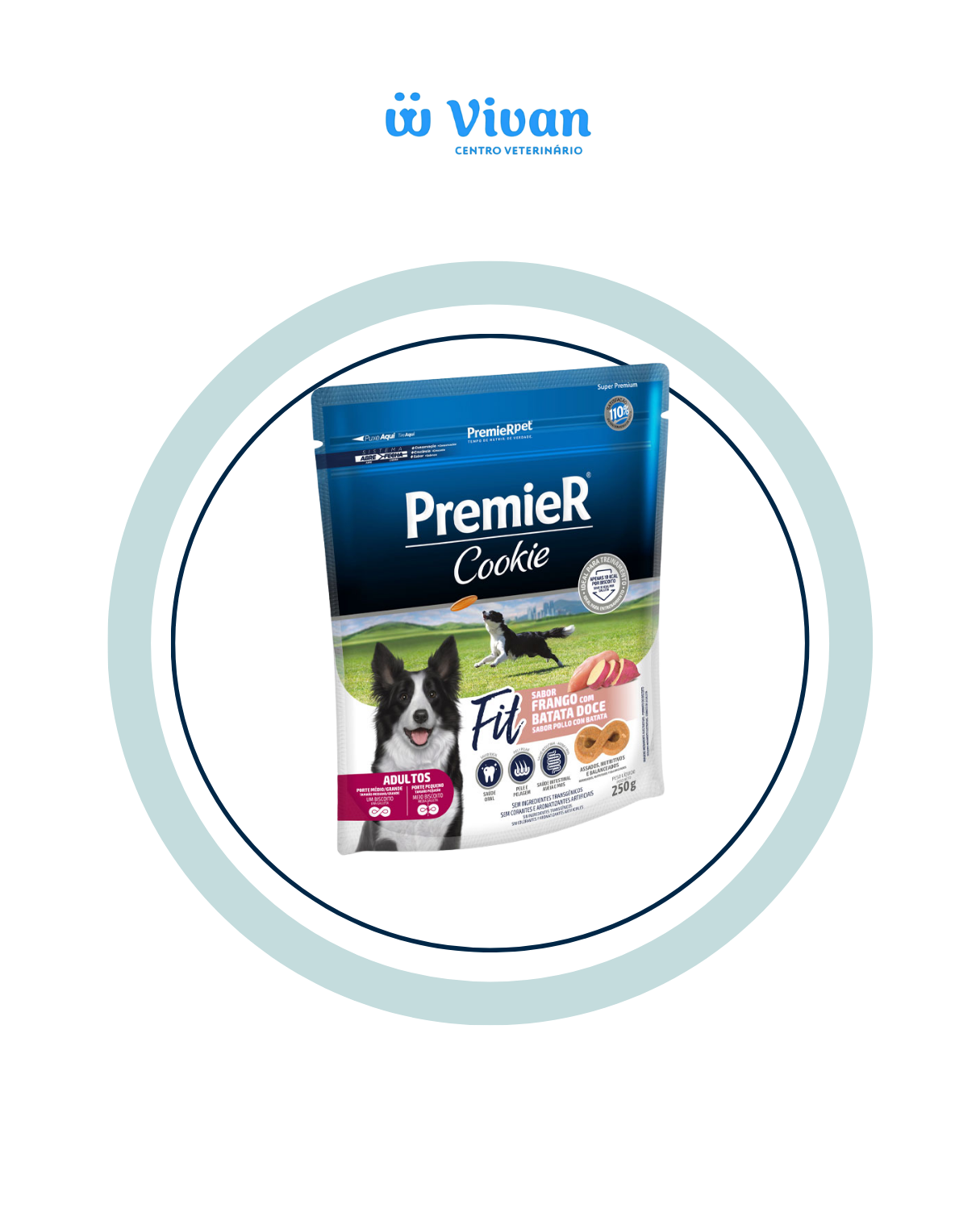 Biscoito PremieR Cookie Fit Frango com Batata Doce 250g