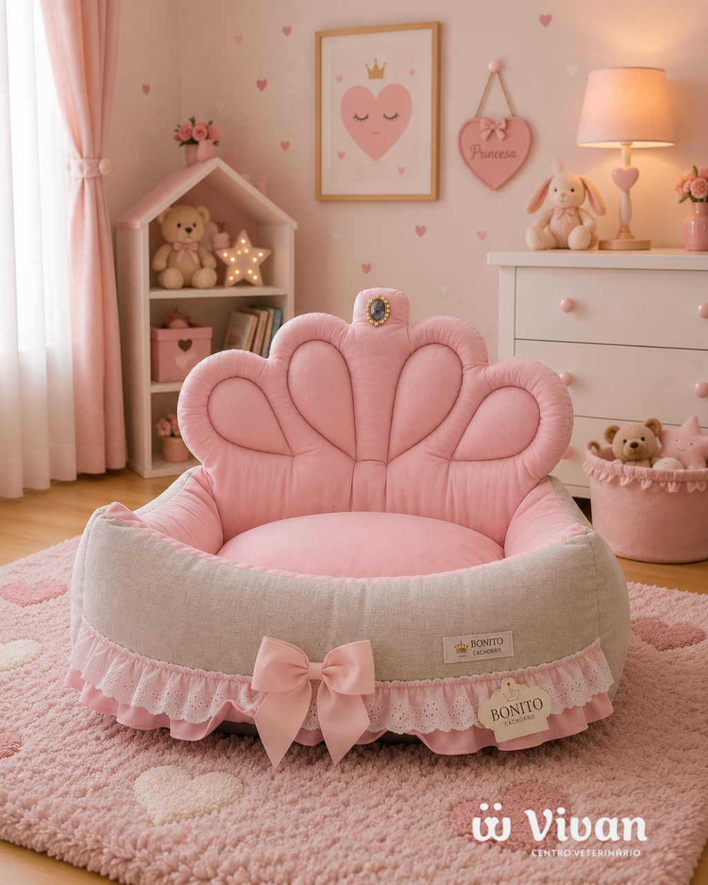 CAMA REALEZA ROSA - M