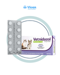 VETNIDAZOL 75MG 10 COMP - 1/CT